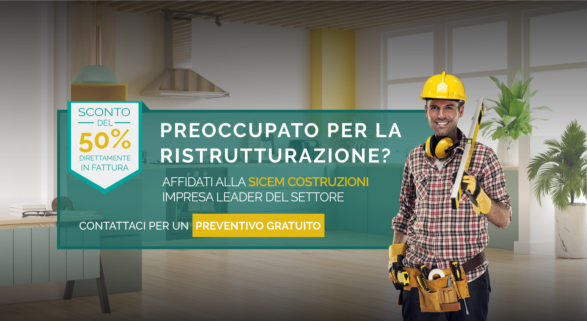 ristrutturazione al 50% con lo sconto in fattura